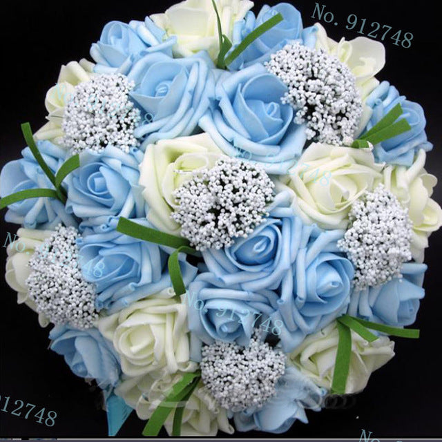 Reusable Foam Rose Bridal Bouquet for Wedding Photos