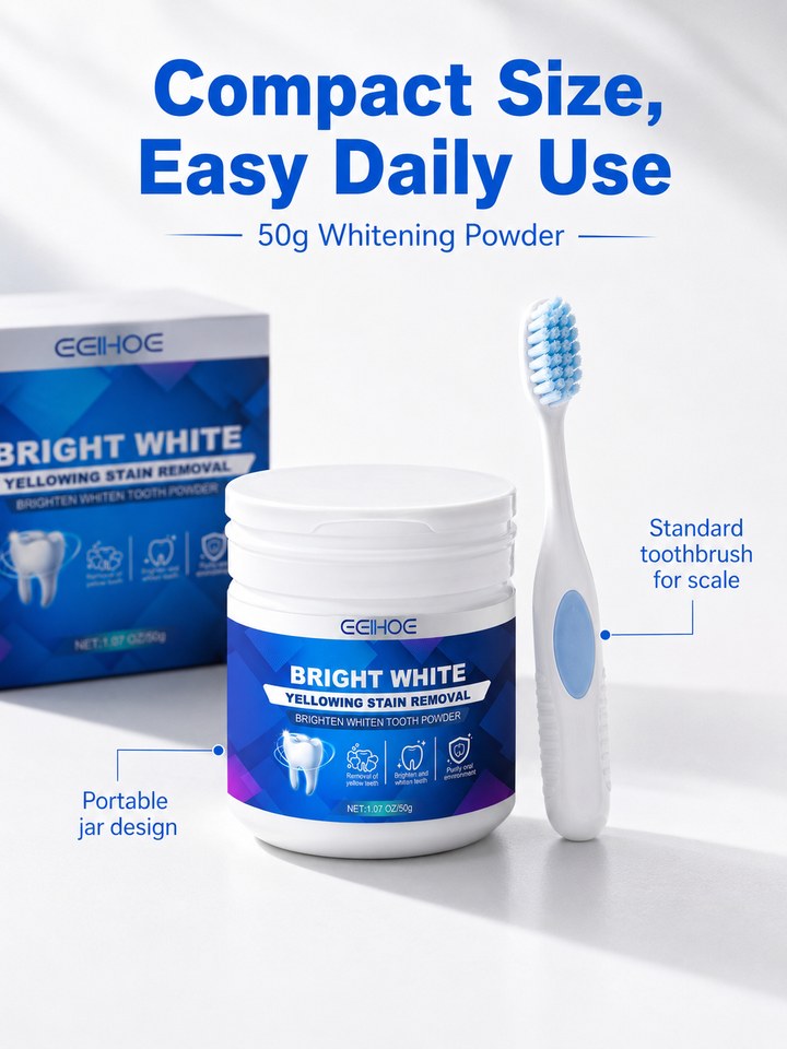 Whitening Tooth Powder - Remove Yellow Stains & Freshen Breath