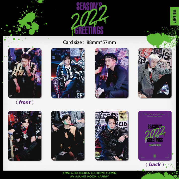 BTS Lomo Photo Cards: 55-Piece Season’s Greetings Set