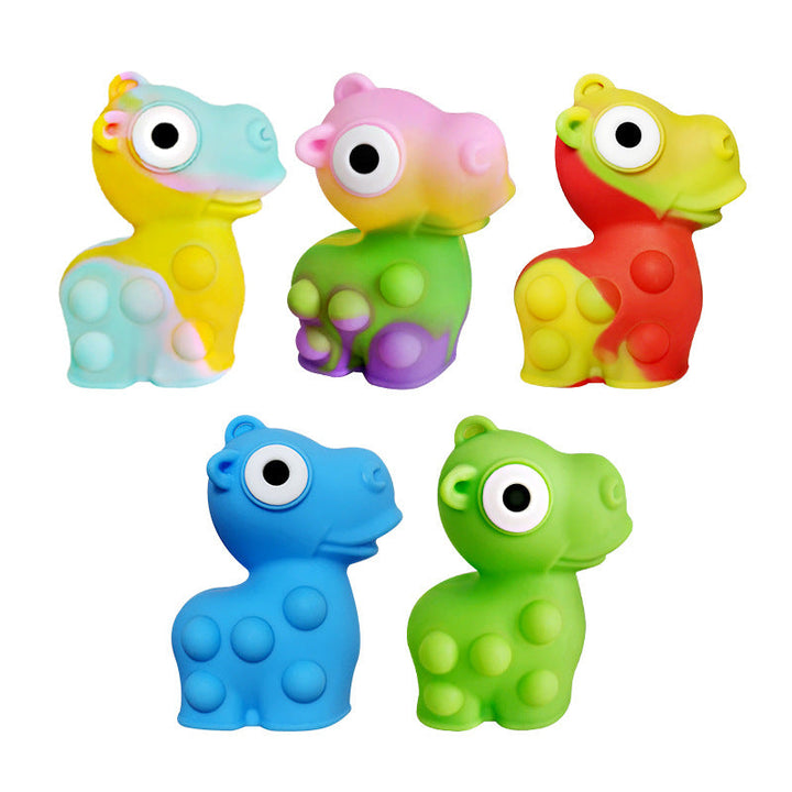 3D Hippo Fidget Toy for Tactile Screen-Free Sensory Play