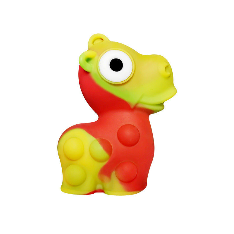 3D Hippo Fidget Toy for Tactile Screen-Free Sensory Play