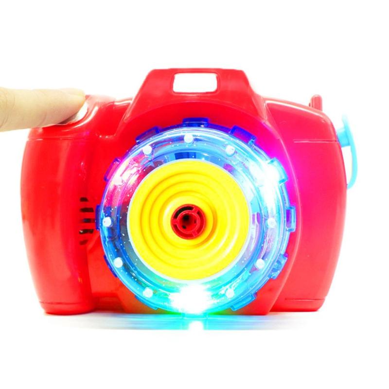 Bubble Camera Toy With LED Lights for Outdoor Kids