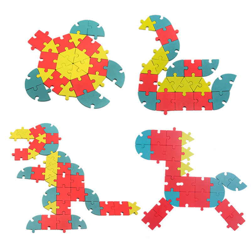 Educational Puzzle Board for Letters, Numbers & Shapes