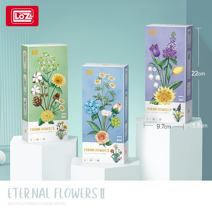 Building Block Flower Bouquet That Never Wilts Forever