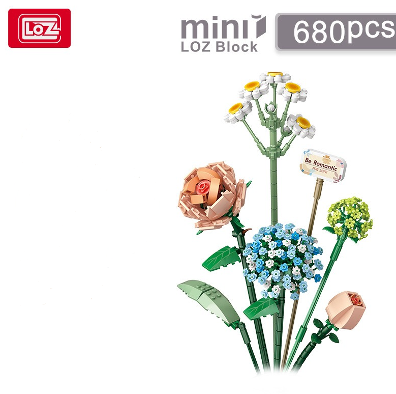 Building Block Flower Bouquet That Never Wilts Forever