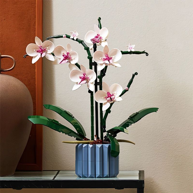 Building Block Orchid Bouquet for Lasting Home Decor
