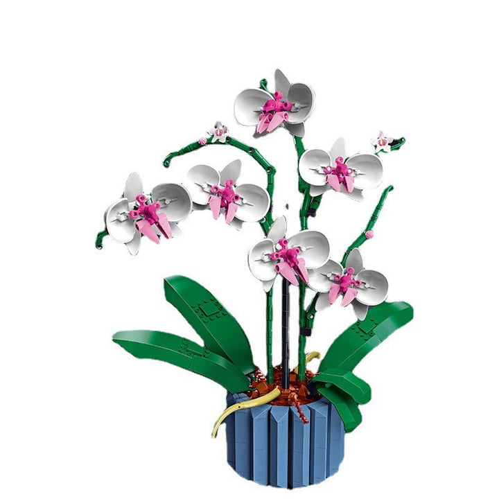 Building Block Orchid Bouquet for Lasting Home Decor