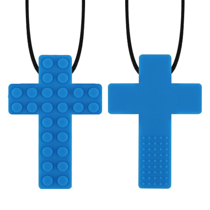 Silicone Teething Necklace With Adjustable Textured Grip