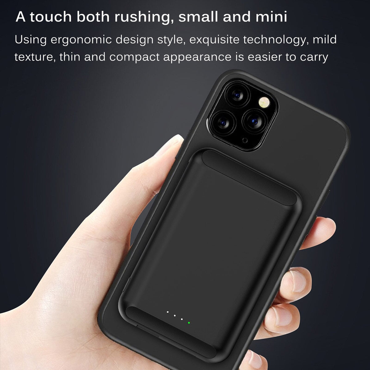 Slim Magnetic Power Bank 5000mAh for On-the-Go Charging