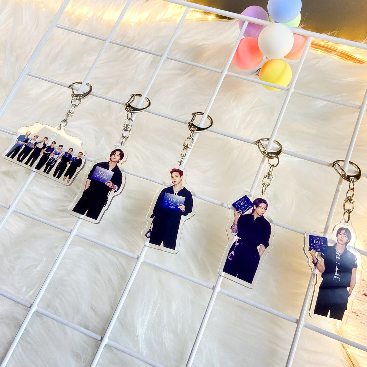 BTS Butter Acrylic Character Keychain Collectible Pendant