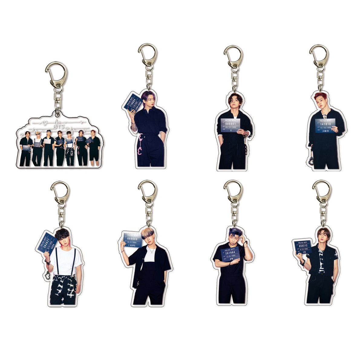 BTS Butter Acrylic Character Keychain Collectible Pendant