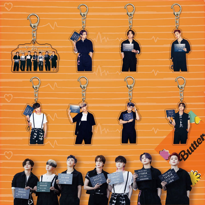 BTS Butter Acrylic Character Keychain Collectible Pendant