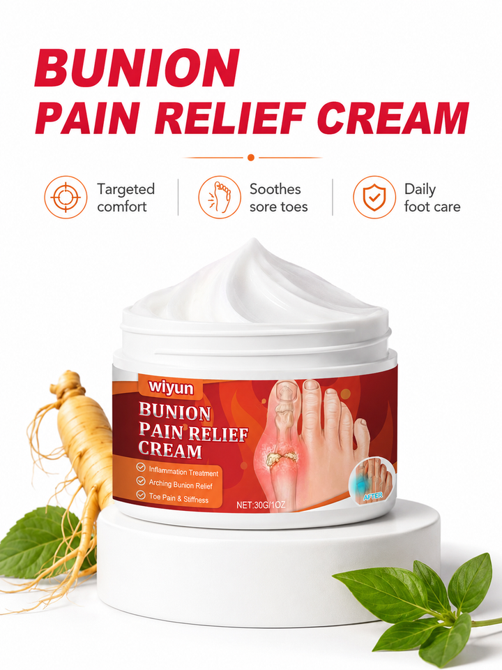 Bunion Pain Relief Cream – Herbal Formula for Foot Swelling