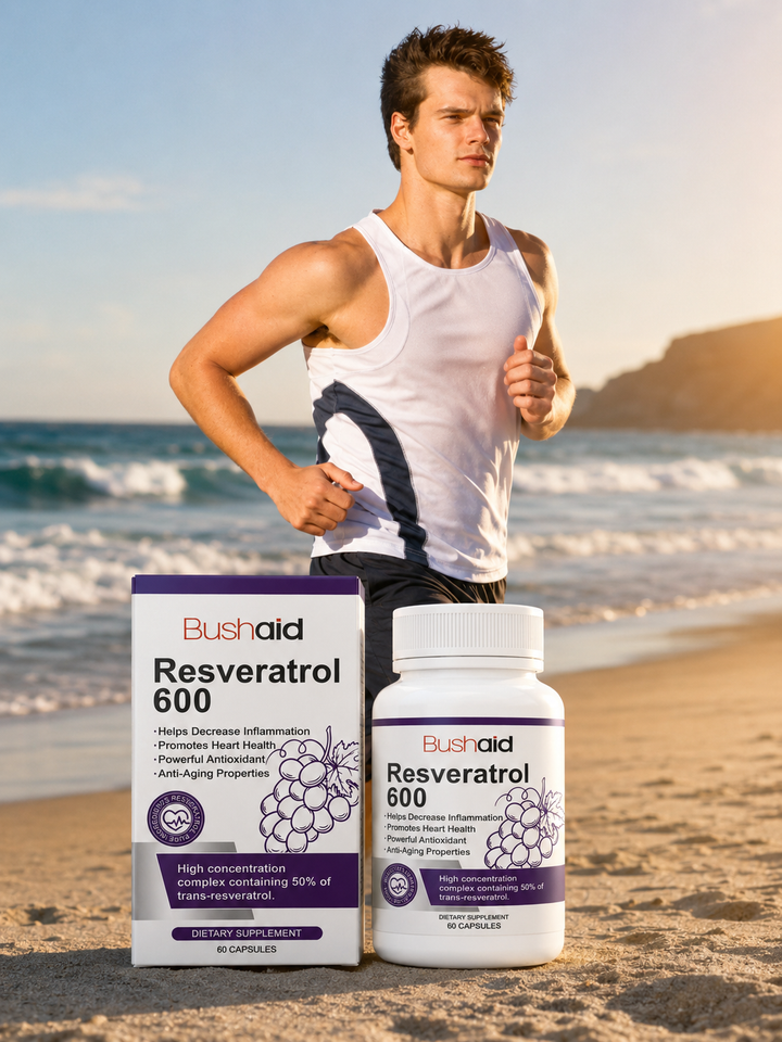 Bushai Resveratrol 600 — 50% Trans-Resveratrol Capsules