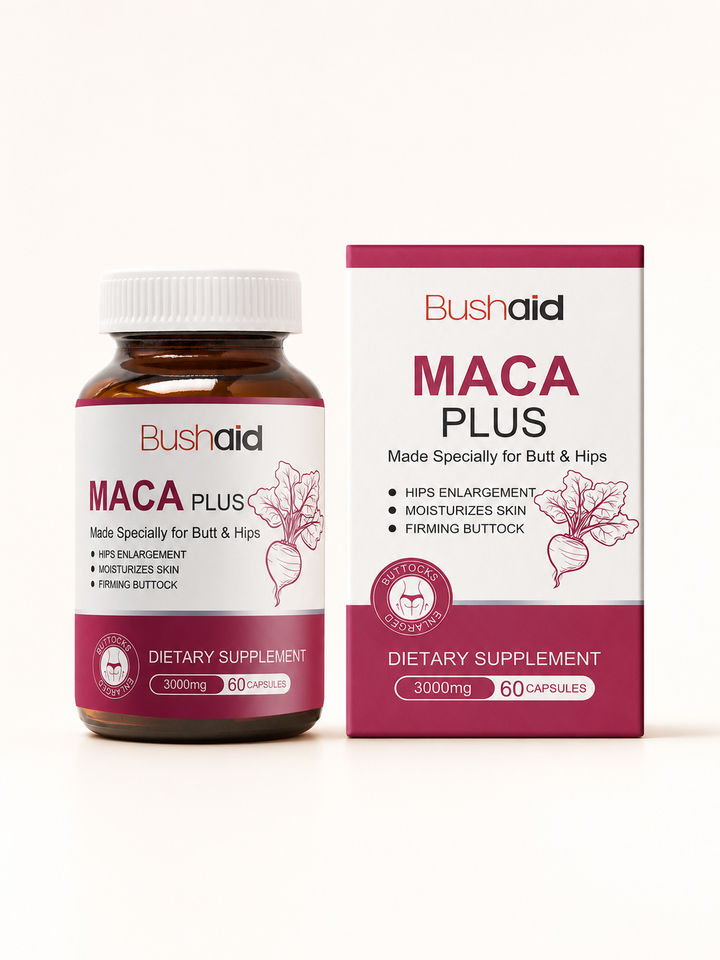 BushAid Maca Plus Capsules — Butt & Hip Firming Supplement