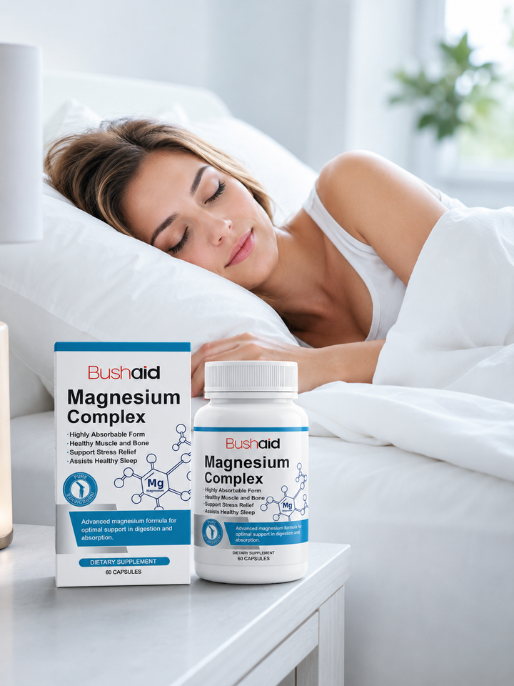 Bushaïd Magnesium Complex — 60 Capsules | Sleep & Muscle