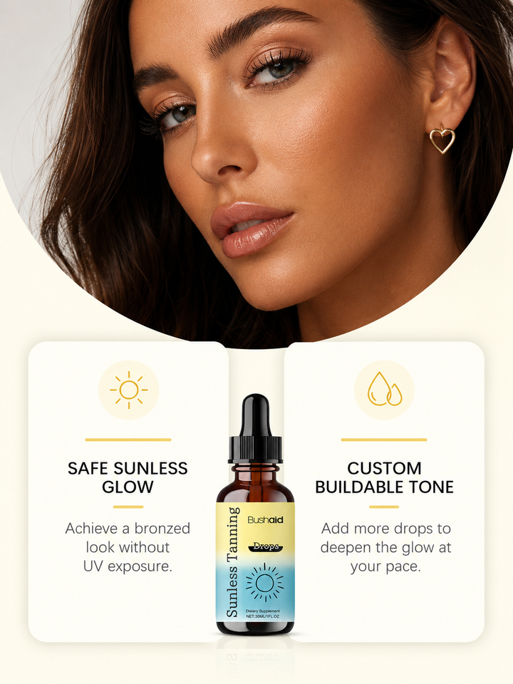 Sunless Tanning Drops — Gradual Golden Glow, No UV