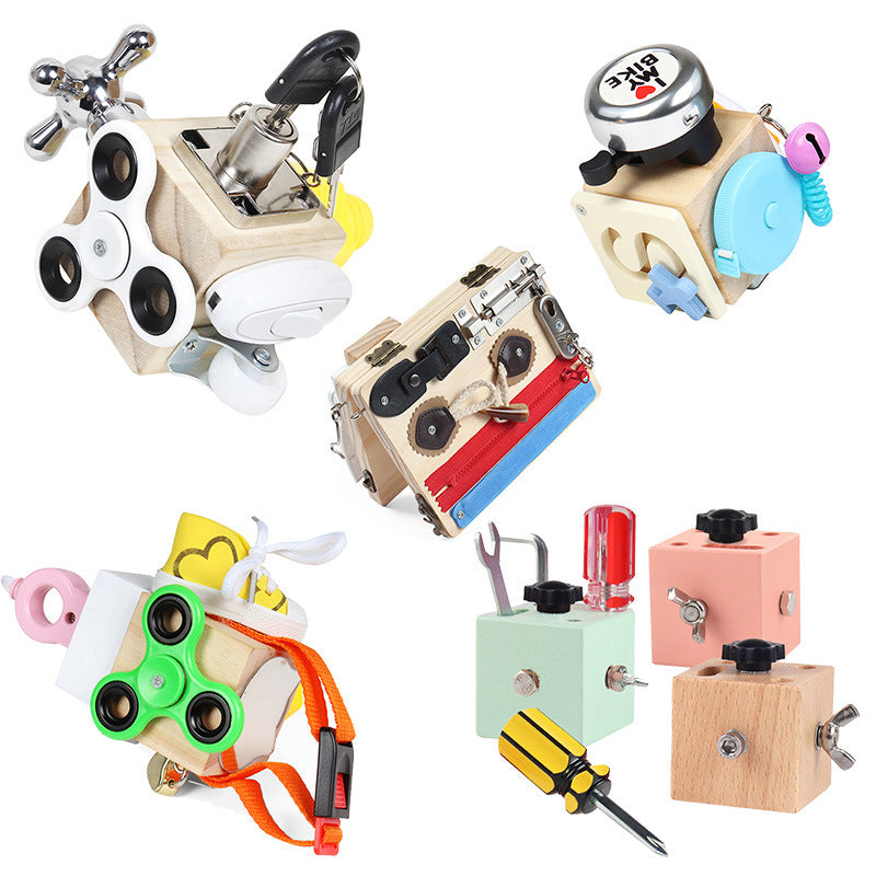 Montessori Activity Cube for Screen-Free Learning Play