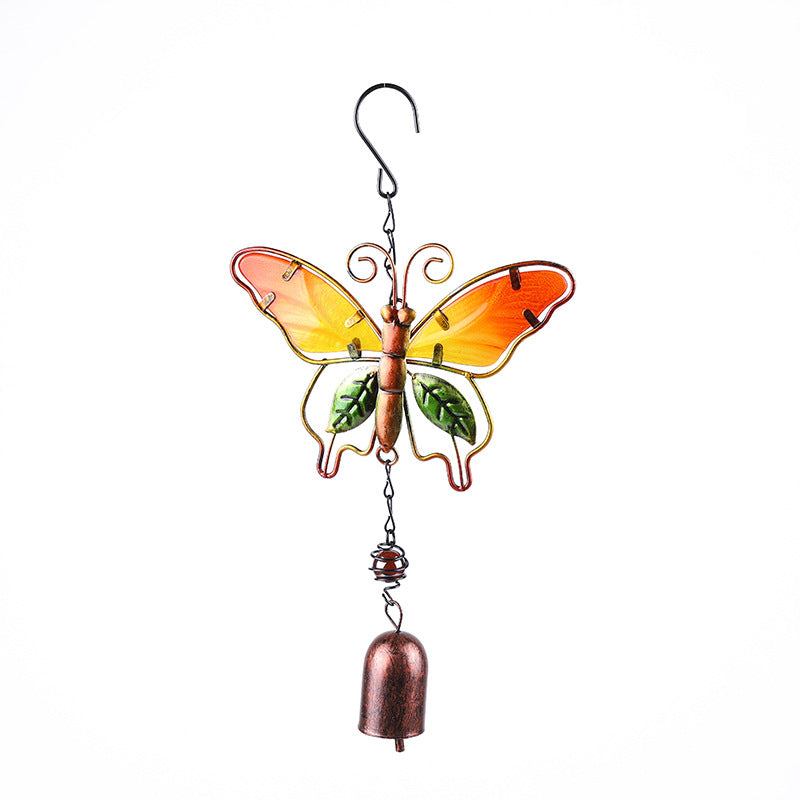 Butterfly Wind Chime Metal Decor for Outdoor Garden Spaces