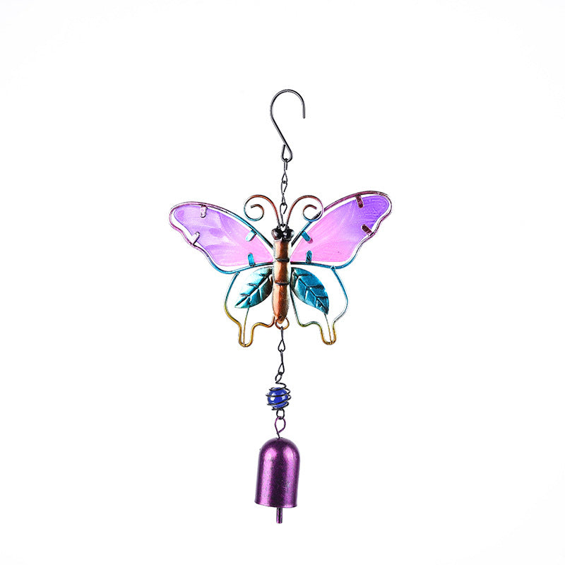 Butterfly Wind Chime Metal Decor for Outdoor Garden Spaces