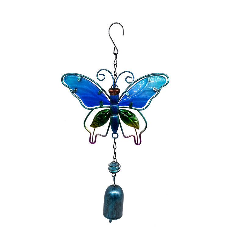 Butterfly Wind Chime Metal Decor for Outdoor Garden Spaces