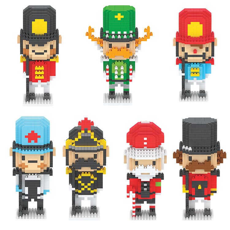 Micro Brick Nutcracker Soldiers for Screen-Free Fun