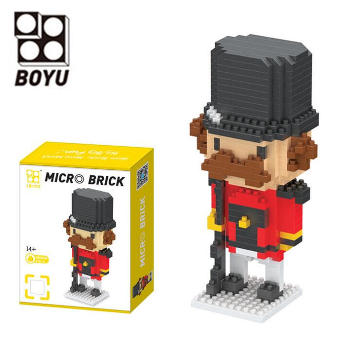 Micro Brick Nutcracker Soldiers for Screen-Free Fun