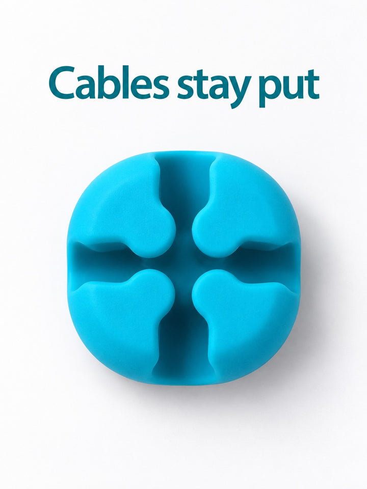 Cable Clips with 3M Adhesive for Desk Cord Management