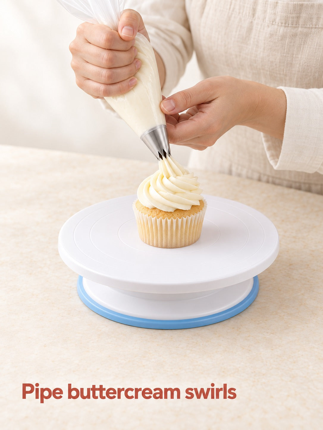 Cake Decorating Kit 126 Piece with Turntable and Tips