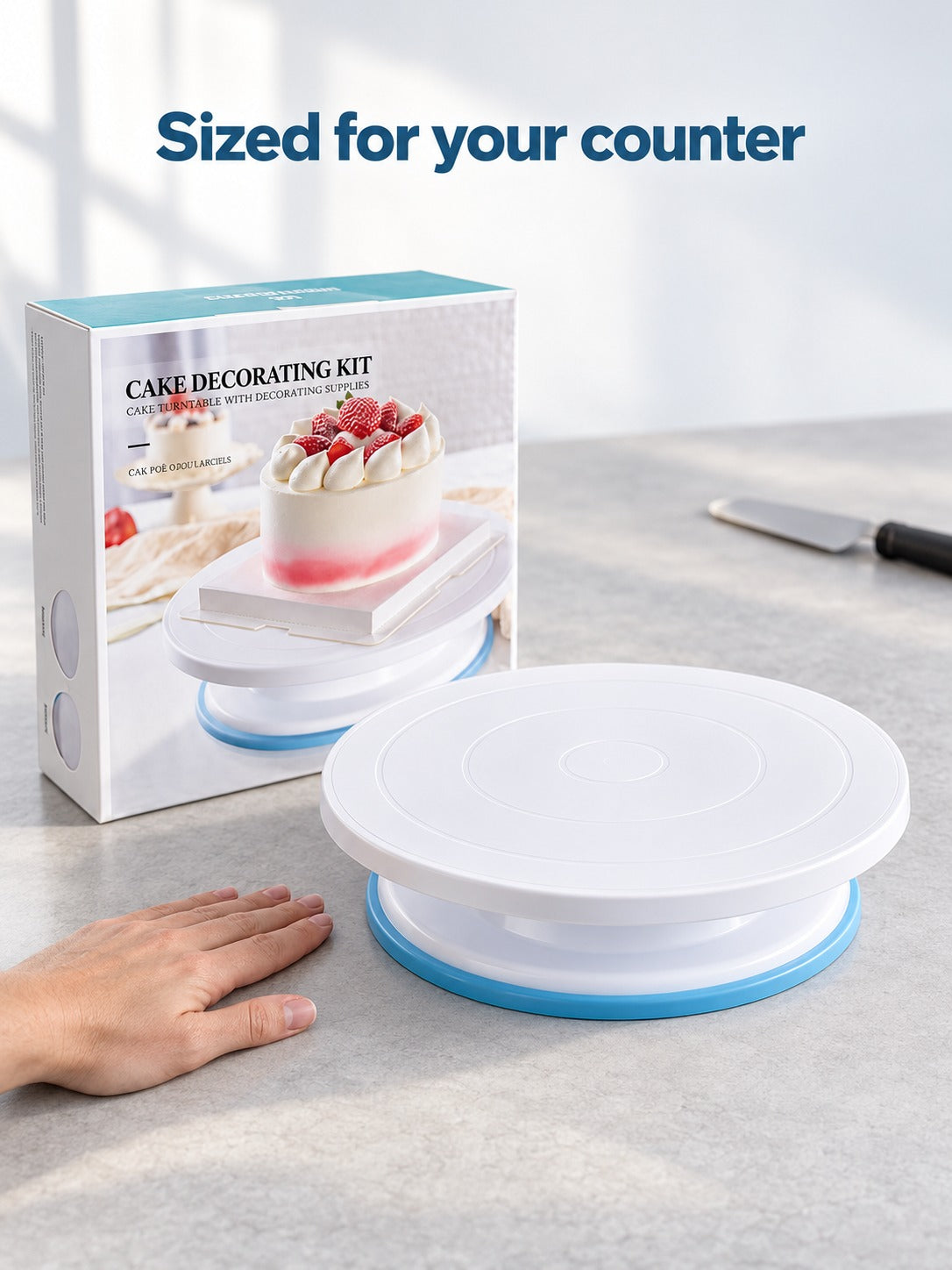 Cake Decorating Kit 139 Pcs with Turntable and Tips