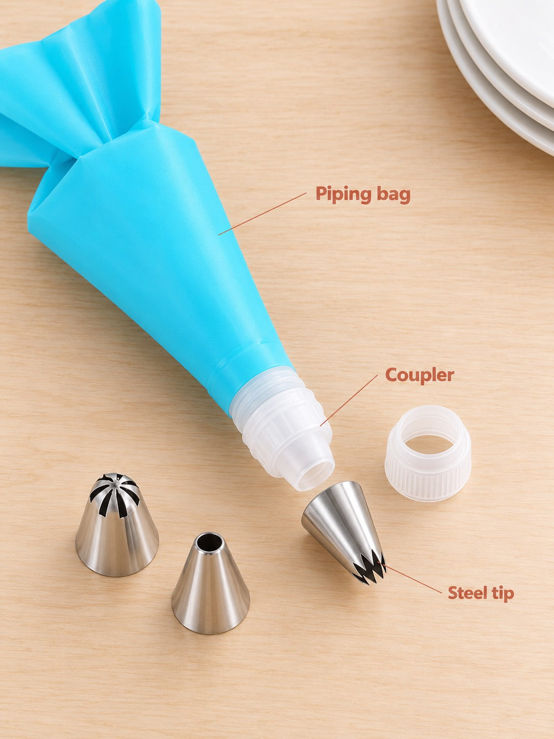 Cake Decorating Kit with 420 Pieces for Beginner Bakers
