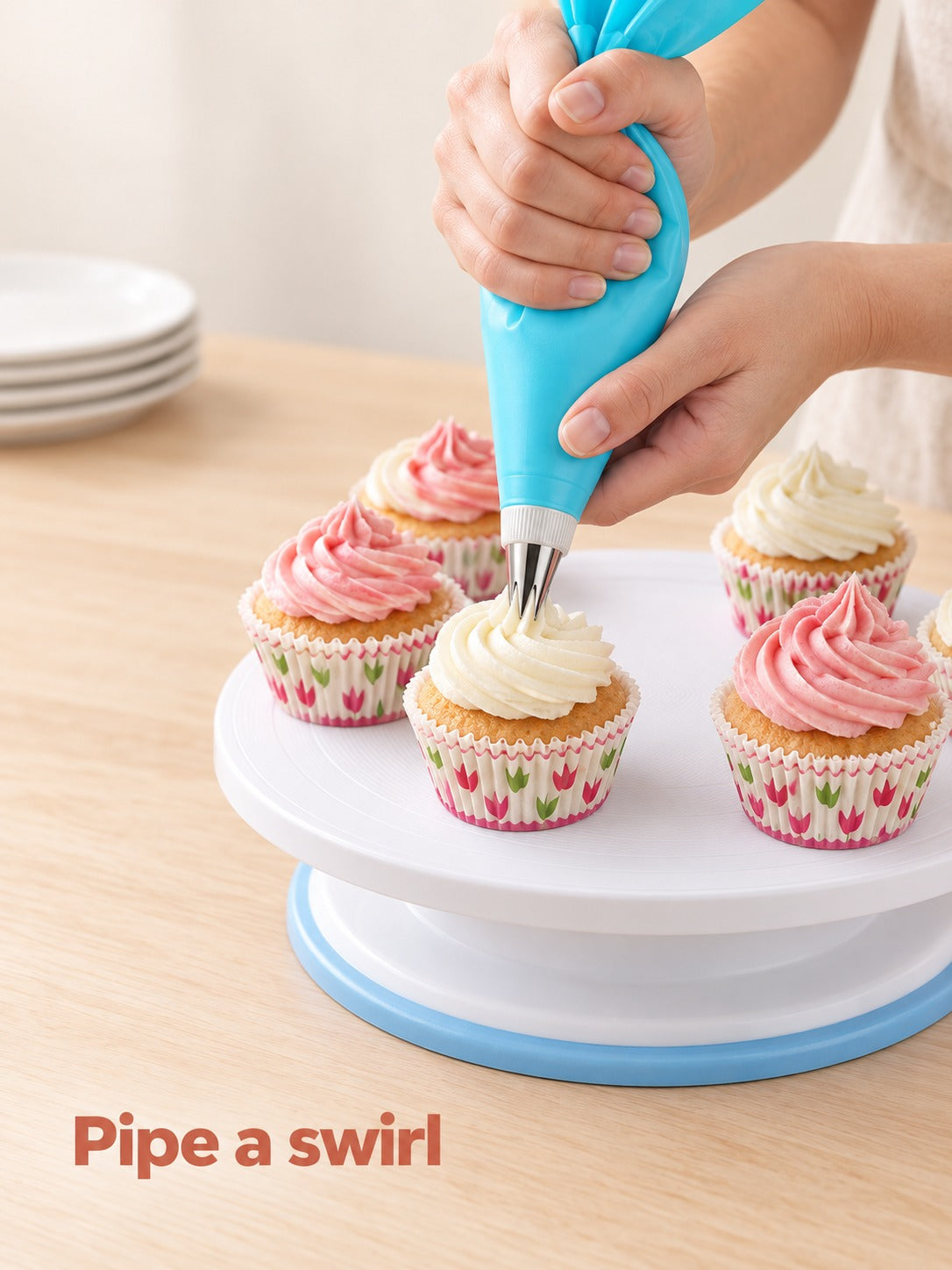 Cake Decorating Kit with 420 Pieces for Beginner Bakers