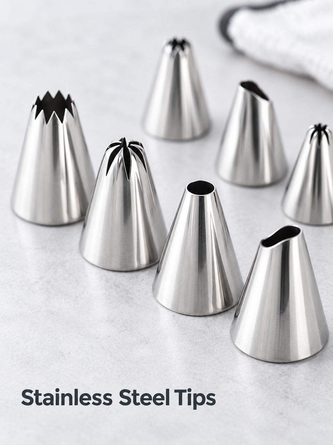 Cake Decorating Kit 66 Piece Stainless Steel Piping Tips