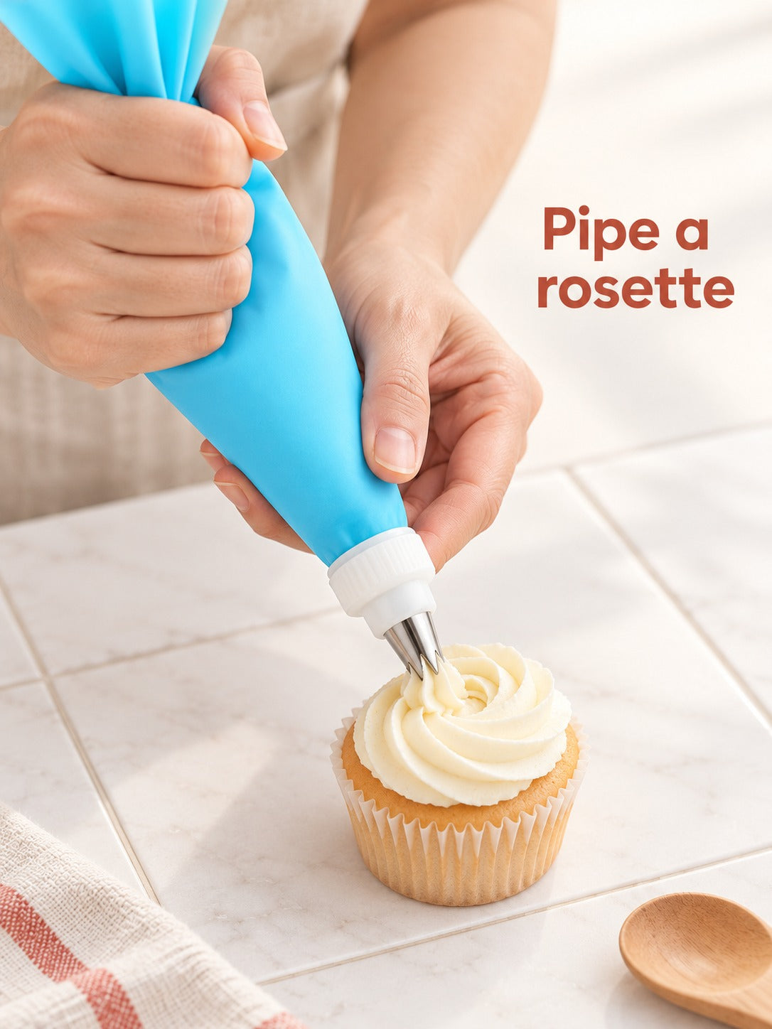 Cake Decorating Piping Tip Set: 24 Stainless Steel Nozzles