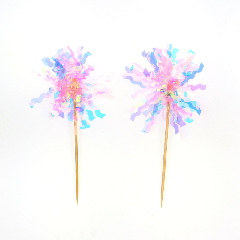 Birthday Cake Toppers, 6 Mixed Picks for Instant Party Look