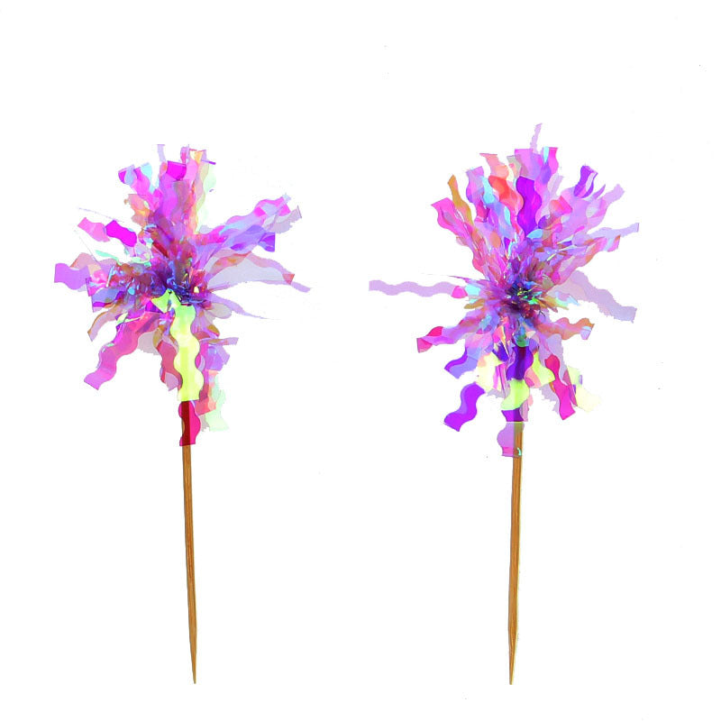 Birthday Cake Toppers, 6 Mixed Picks for Instant Party Look