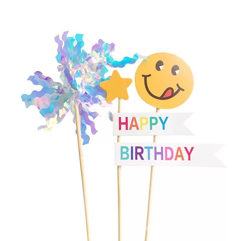 Birthday Cake Toppers, 6 Mixed Picks for Instant Party Look