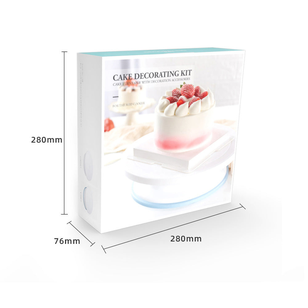 Cake Decorating Kit with Turntable for Beginner Bakers