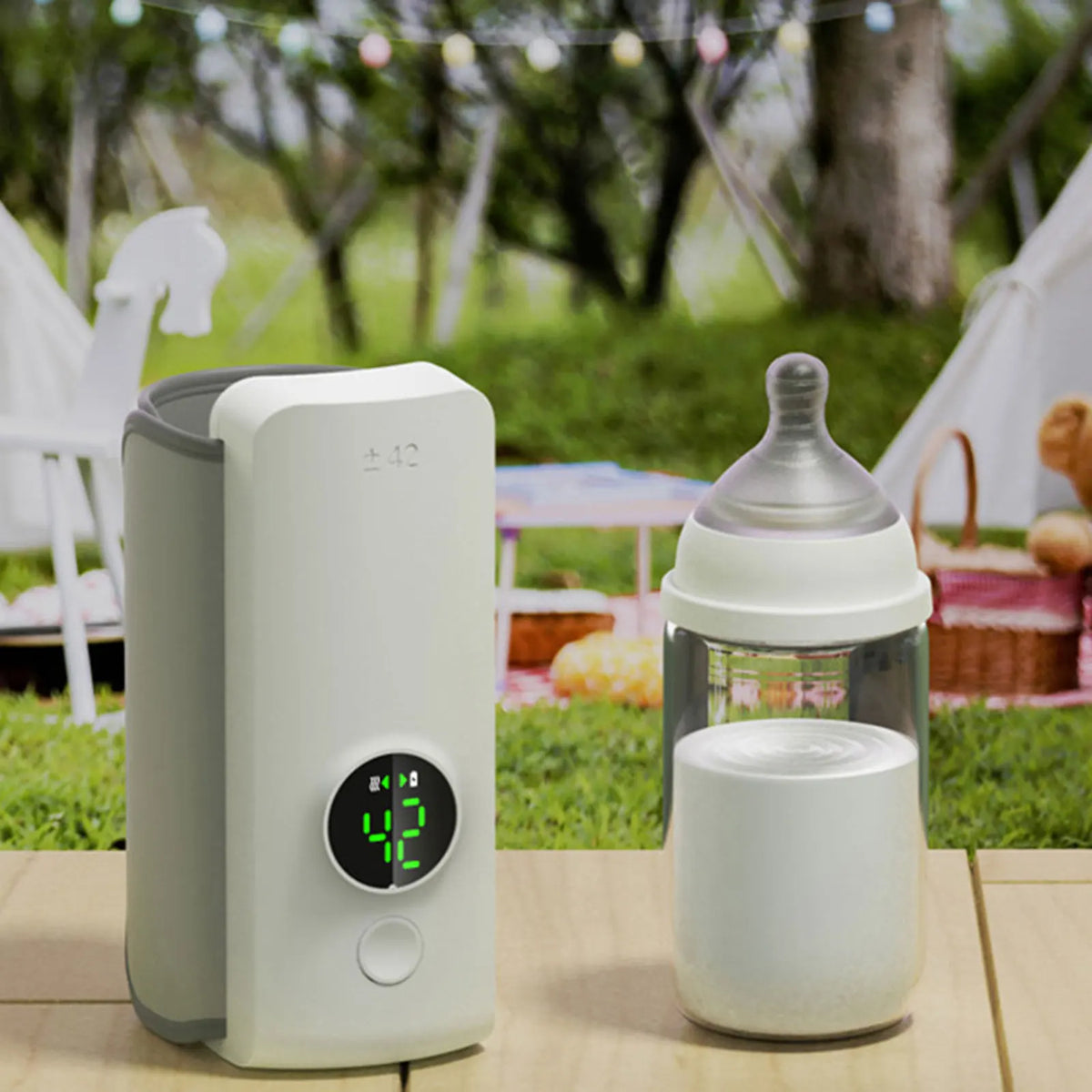 Portable USB Bottle Warmer with Temperature Control