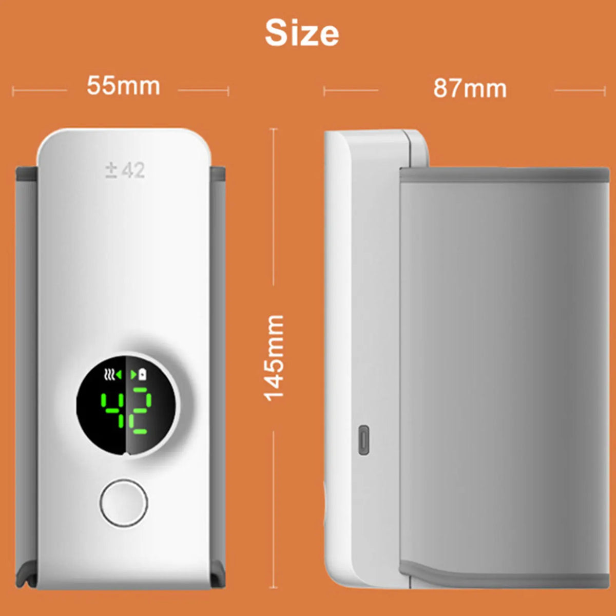 Portable USB Bottle Warmer with Temperature Control