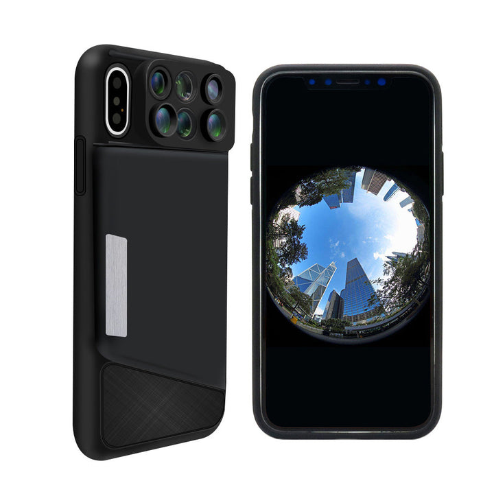 Camera Lens Phone Case with Fisheye and Macro Lenses