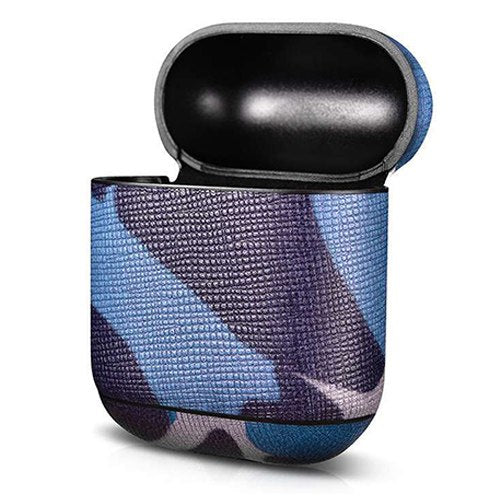 Camouflage AirPods Case with Leather-Look Protection
