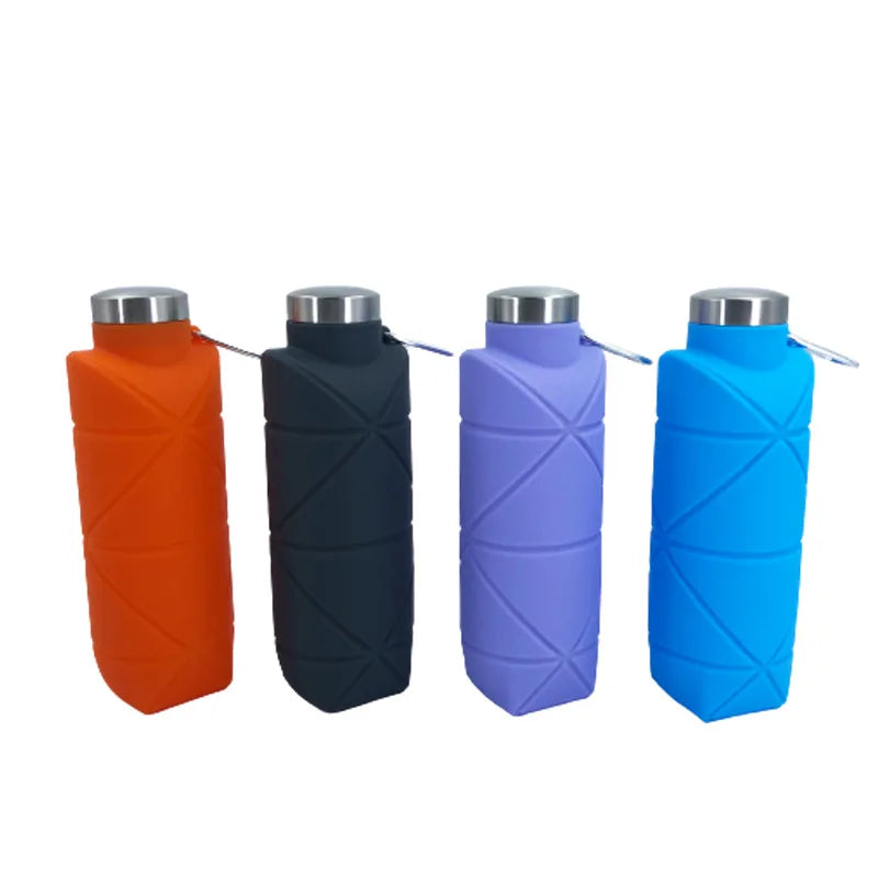 Collapsible Silicone Water Bottle for Hiking 700ml