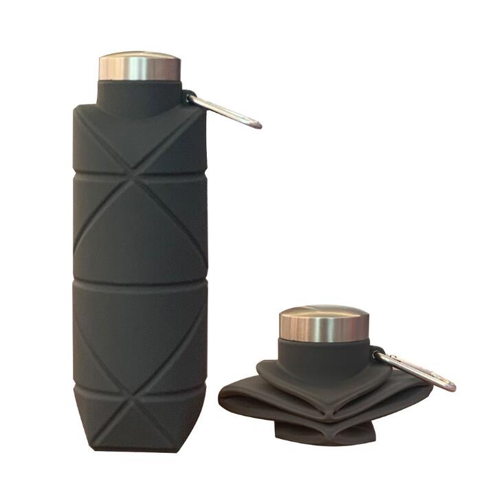 Collapsible Silicone Water Bottle for Hiking 700ml