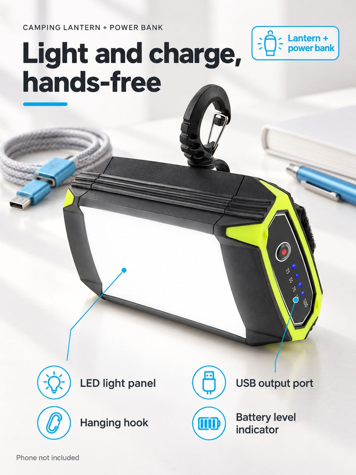 Camping Lantern Power Bank That Charges Your Phone
