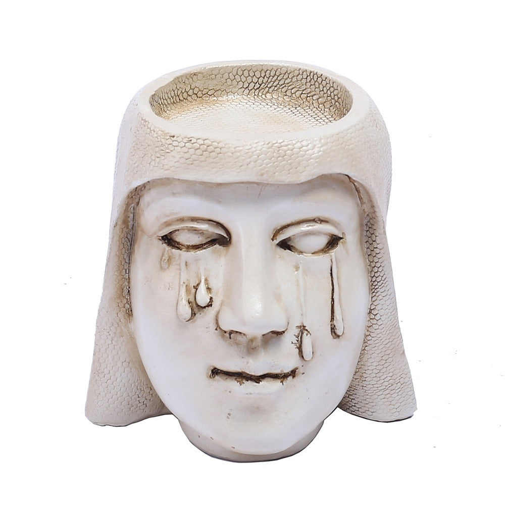 Virgin Mary Candle Holder for Dramatic Devotional Ambiance