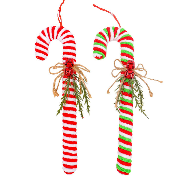 Candy Cane Christmas Ornament With Rustic Holiday Charm