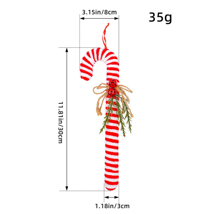 Candy Cane Christmas Ornament With Rustic Holiday Charm
