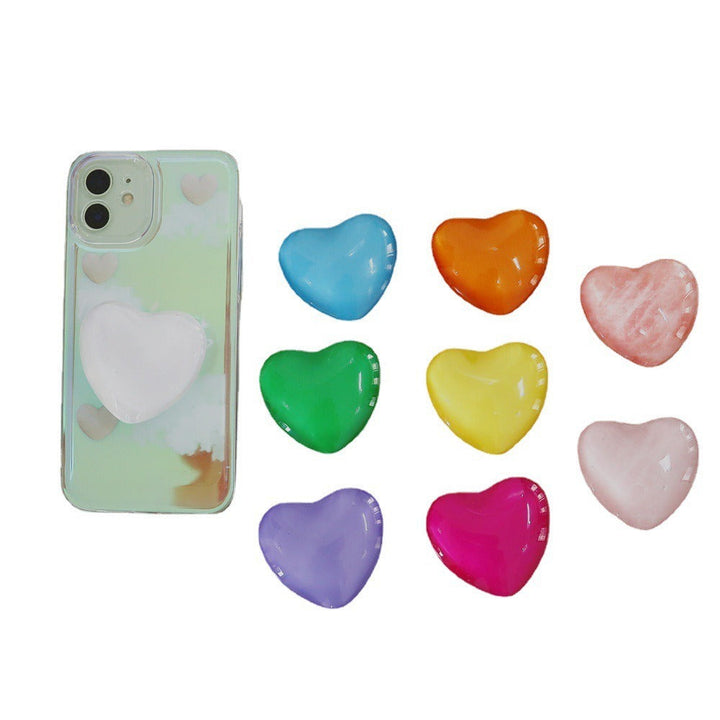 Cute Heart Phone Stand for Hands-Free Video Viewing