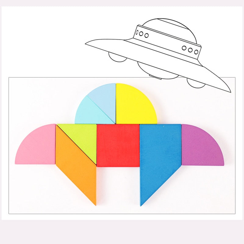 Wooden Kids Puzzle Set for Creative Screen-Free Play